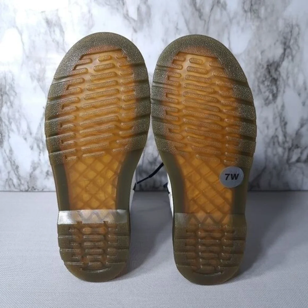 Dr. Martens 1460 Y Ankle Boots White Smooth Leather US M 6 US L 7‎ - Picture 7 of 11